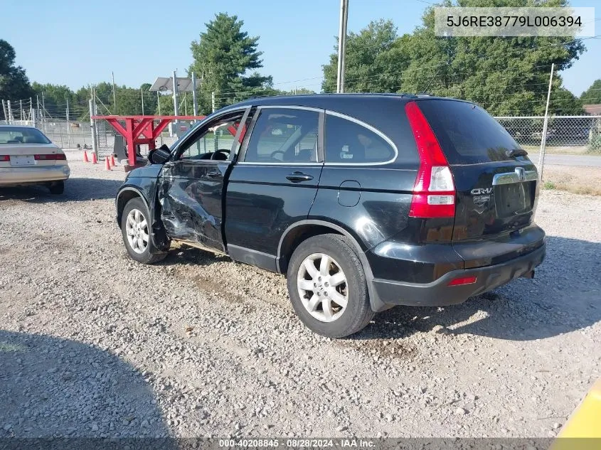 2009 Honda Cr-V Ex-L VIN: 5J6RE38779L006394 Lot: 40208845