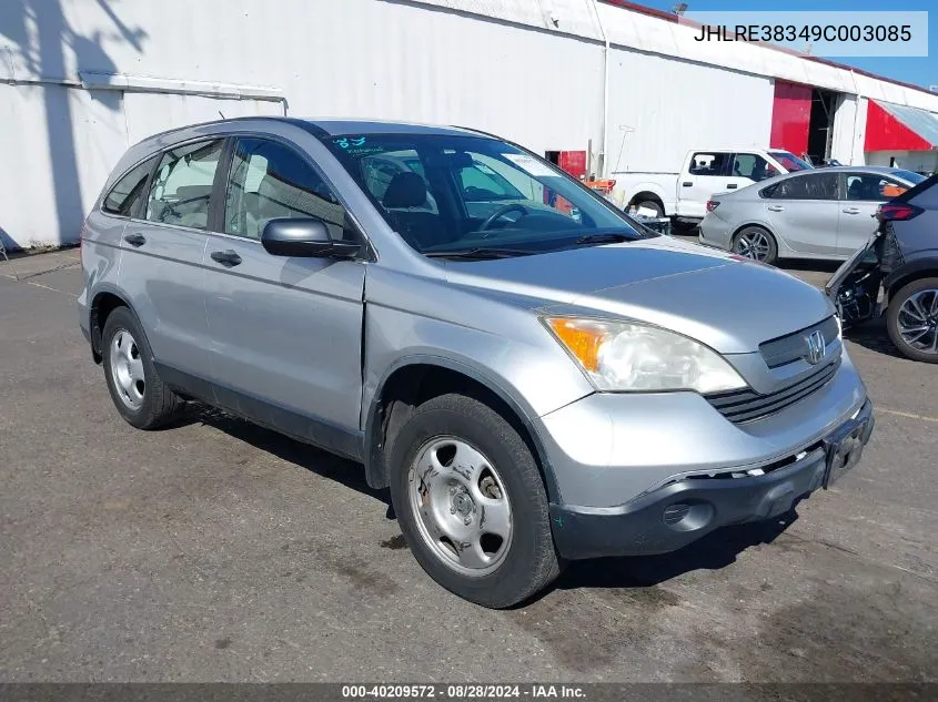 JHLRE38349C003085 2009 Honda Cr-V Lx