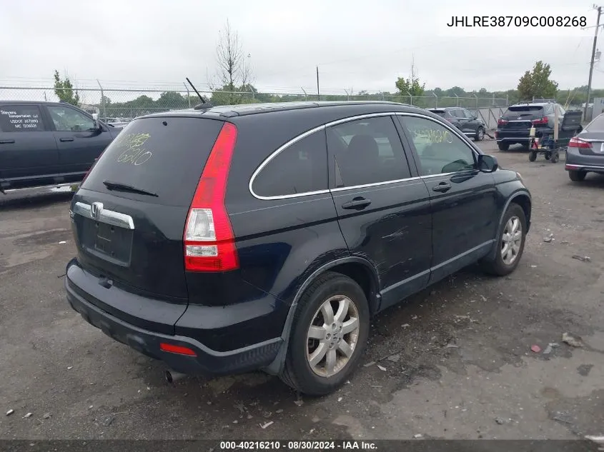 2009 Honda Cr-V Ex-L VIN: JHLRE38709C008268 Lot: 40216210