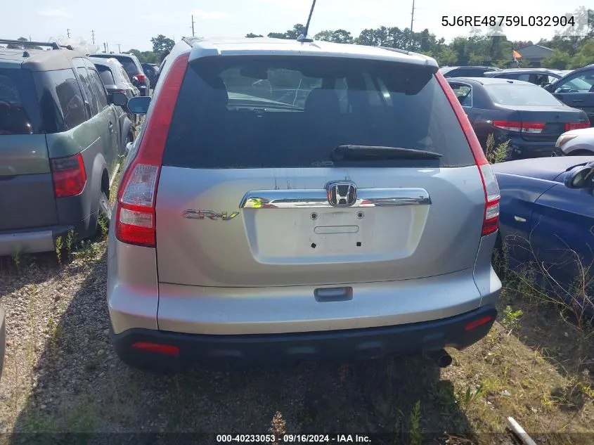 2009 Honda Cr-V Ex-L VIN: 5J6RE48759L032904 Lot: 40233053