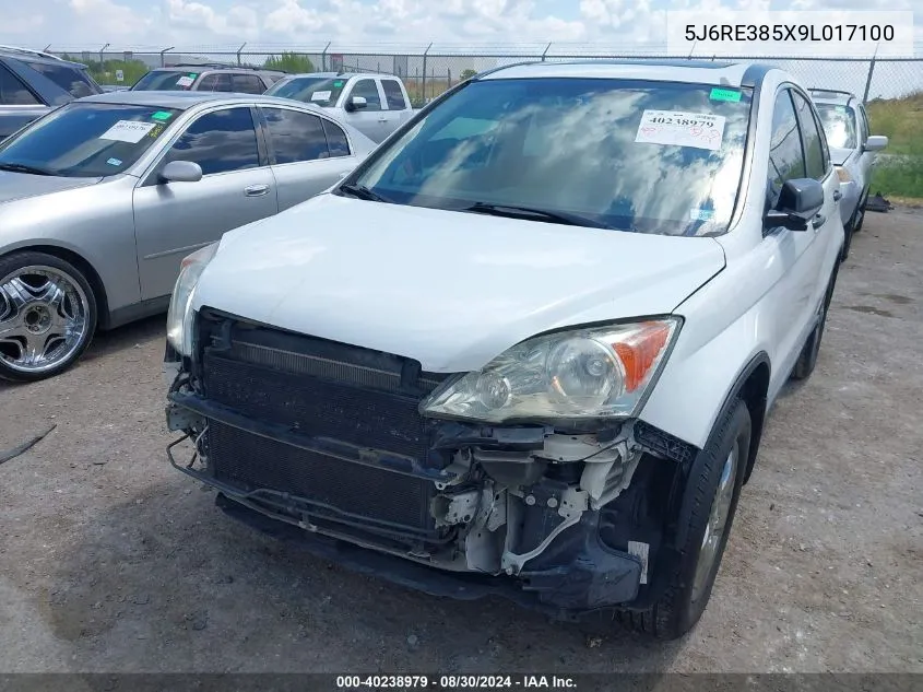 5J6RE385X9L017100 2009 Honda Cr-V Ex