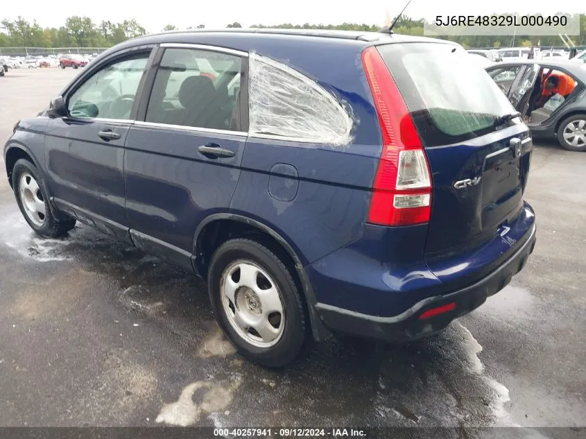 5J6RE48329L000490 2009 Honda Cr-V Lx