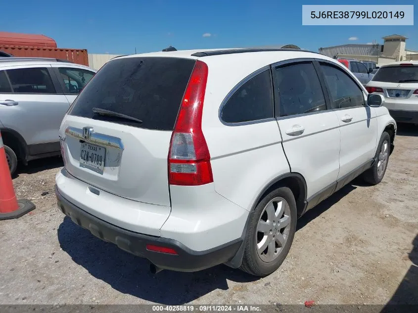 5J6RE38799L020149 2009 Honda Cr-V Ex-L