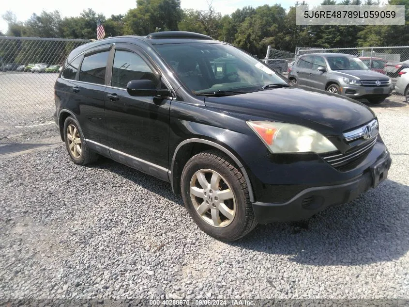 5J6RE48789L059059 2009 Honda Cr-V Ex-L