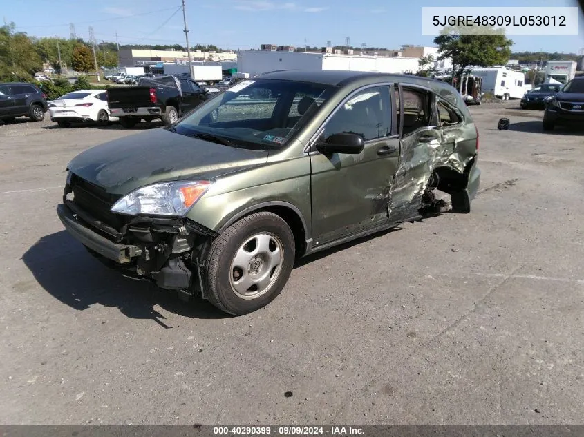 2009 Honda Cr-V Lx VIN: 5JGRE48309L053012 Lot: 40290399