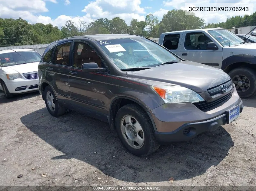 3CZRE383X9G706243 2009 Honda Cr-V Lx