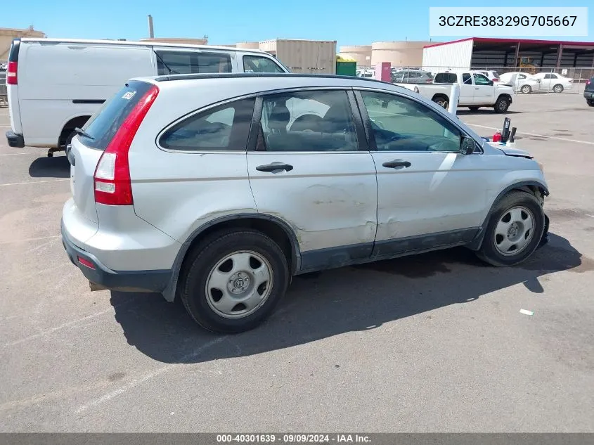 3CZRE38329G705667 2009 Honda Cr-V Lx