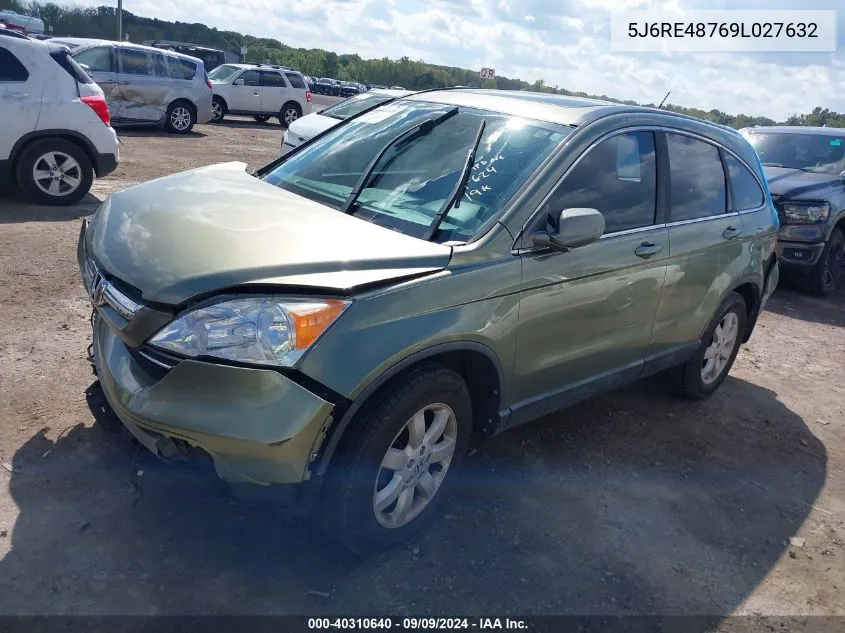 5J6RE48769L027632 2009 Honda Cr-V Ex-L