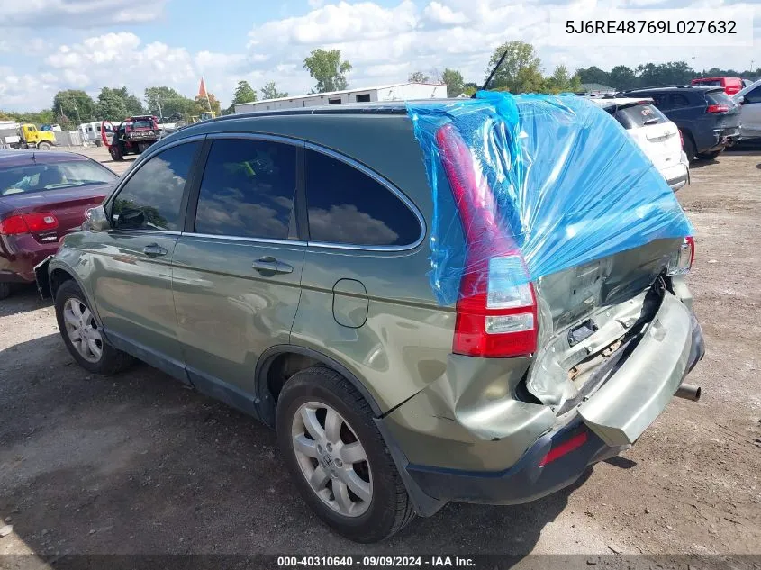 5J6RE48769L027632 2009 Honda Cr-V Ex-L