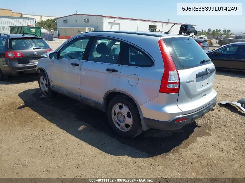 5J6RE38399L014249 2009 Honda Cr-V Lx