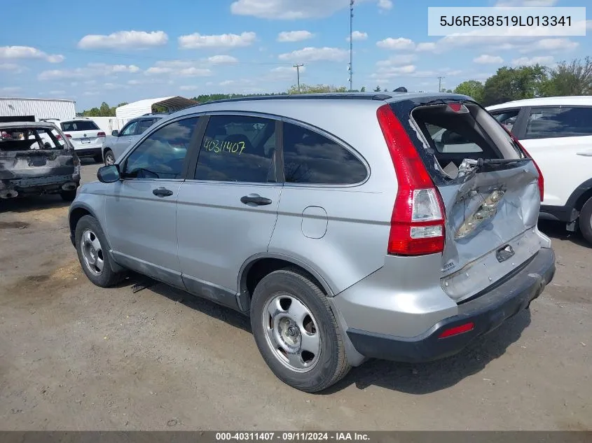 2009 Honda Cr-V Ex VIN: 5J6RE38519L013341 Lot: 40311407