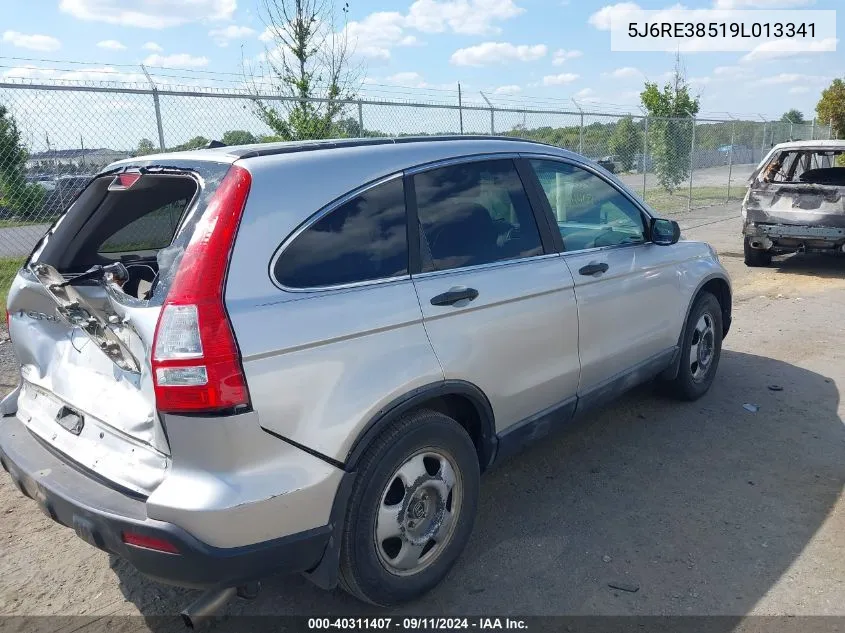 2009 Honda Cr-V Ex VIN: 5J6RE38519L013341 Lot: 40311407