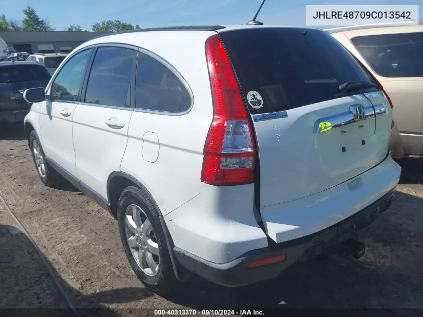 JHLRE48709C013542 2009 Honda Cr-V Ex-L