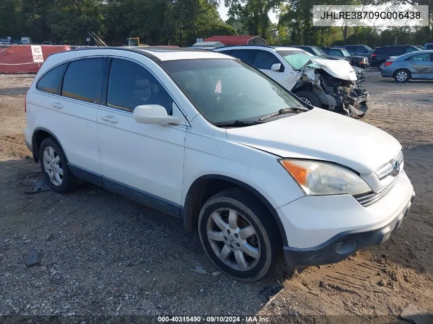 2009 Honda Cr-V Ex-L VIN: JHLRE38709C006438 Lot: 40315490