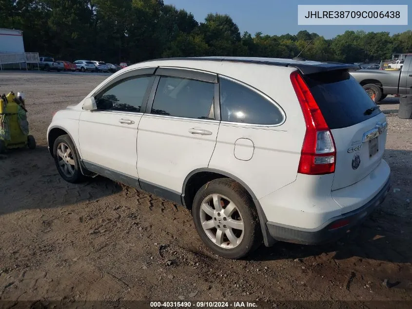 JHLRE38709C006438 2009 Honda Cr-V Ex-L