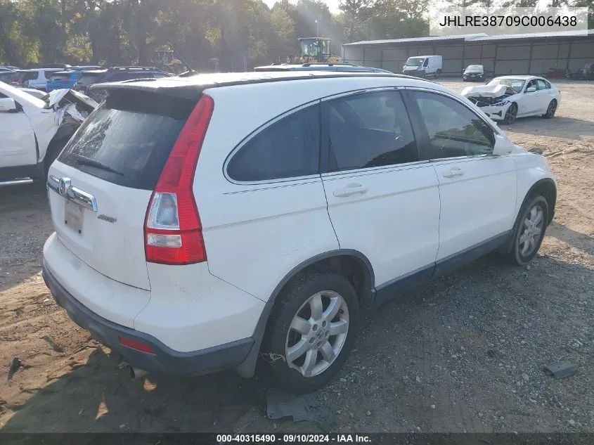 JHLRE38709C006438 2009 Honda Cr-V Ex-L