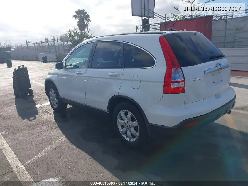 JHLRE38789C007997 2009 Honda Cr-V Ex-L