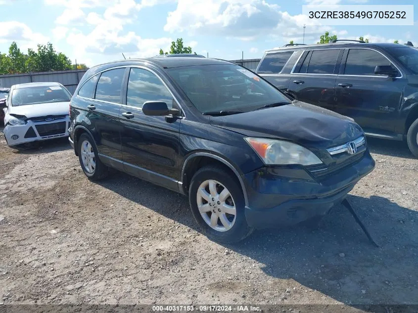 3CZRE38549G705252 2009 Honda Cr-V Ex