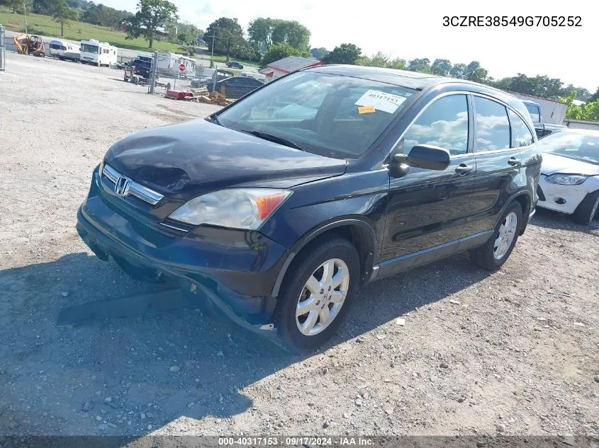 3CZRE38549G705252 2009 Honda Cr-V Ex