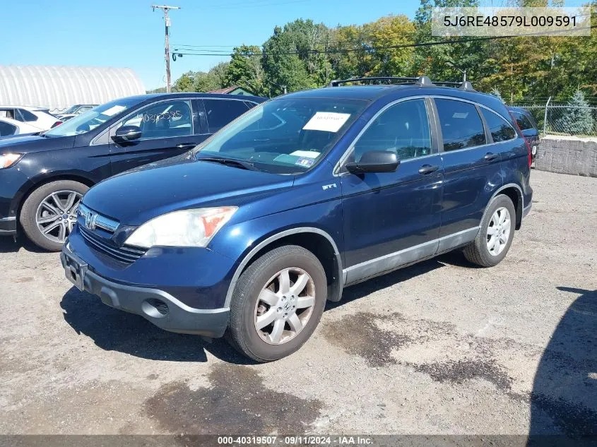 2009 Honda Cr-V Ex VIN: 5J6RE48579L009591 Lot: 40319507