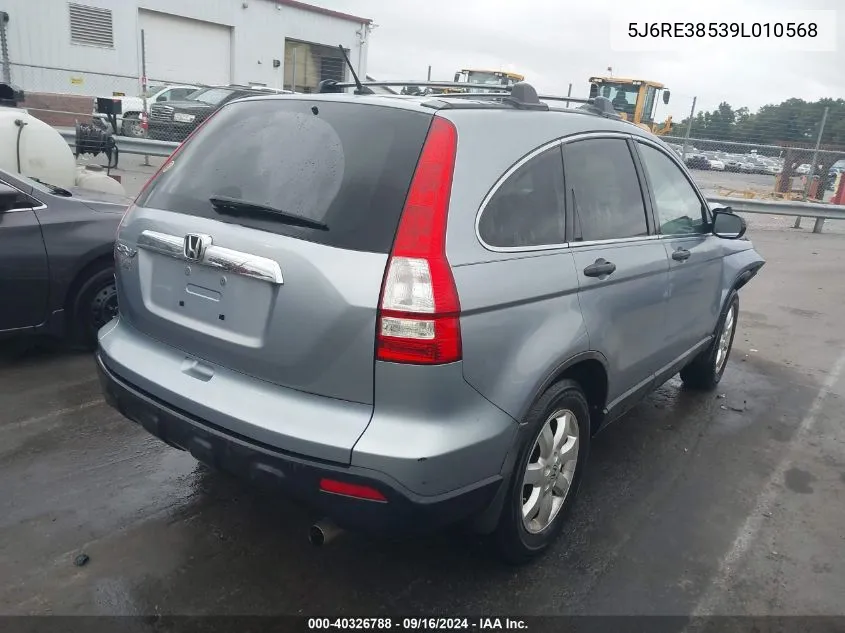 2009 Honda Cr-V Ex VIN: 5J6RE38539L010568 Lot: 40326788