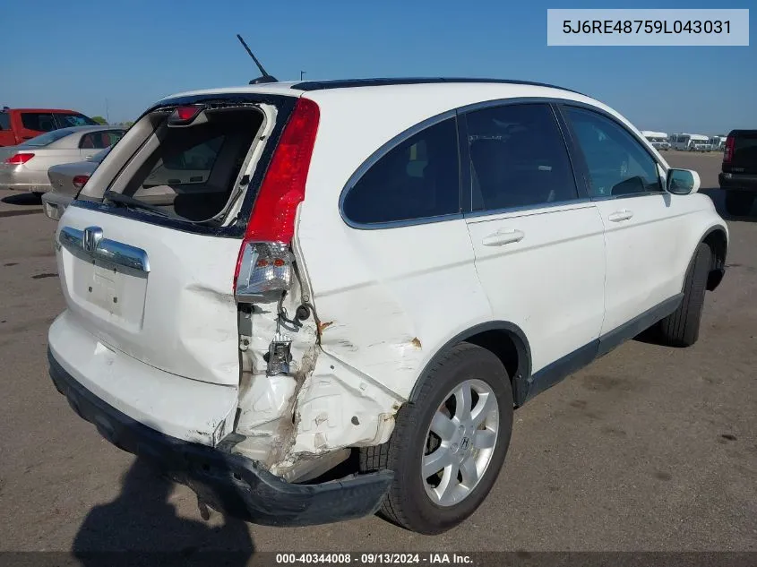 5J6RE48759L043031 2009 Honda Cr-V Ex-L