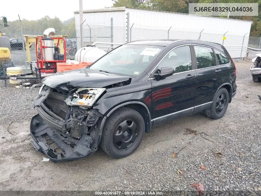 2009 Honda Cr-V Lx VIN: 5J6RE48329L044036 Lot: 40351677