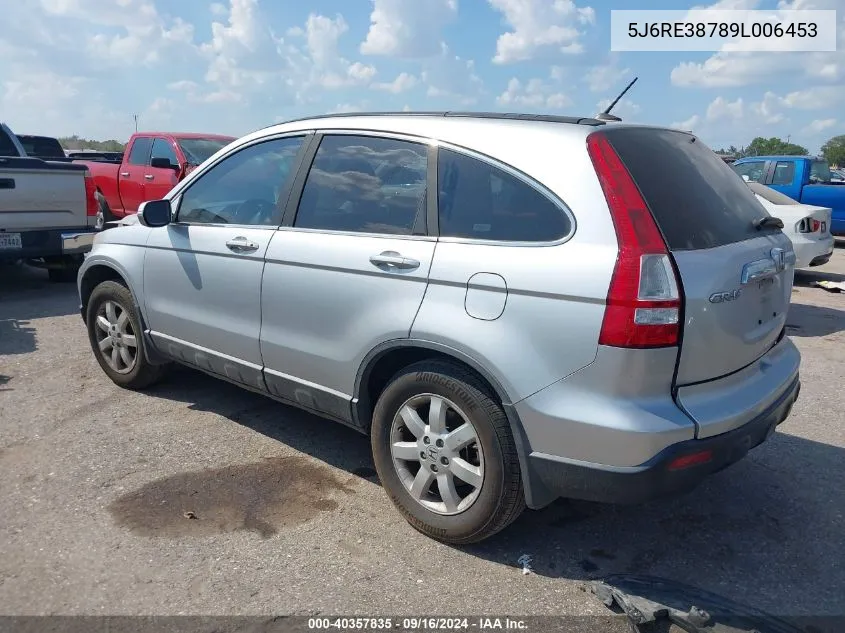 2009 Honda Cr-V Exl VIN: 5J6RE38789L006453 Lot: 40357835