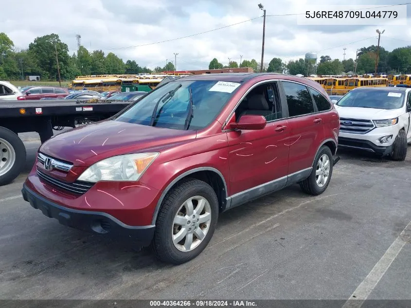 2009 Honda Cr-V Ex-L VIN: 5J6RE48709L044779 Lot: 40364266