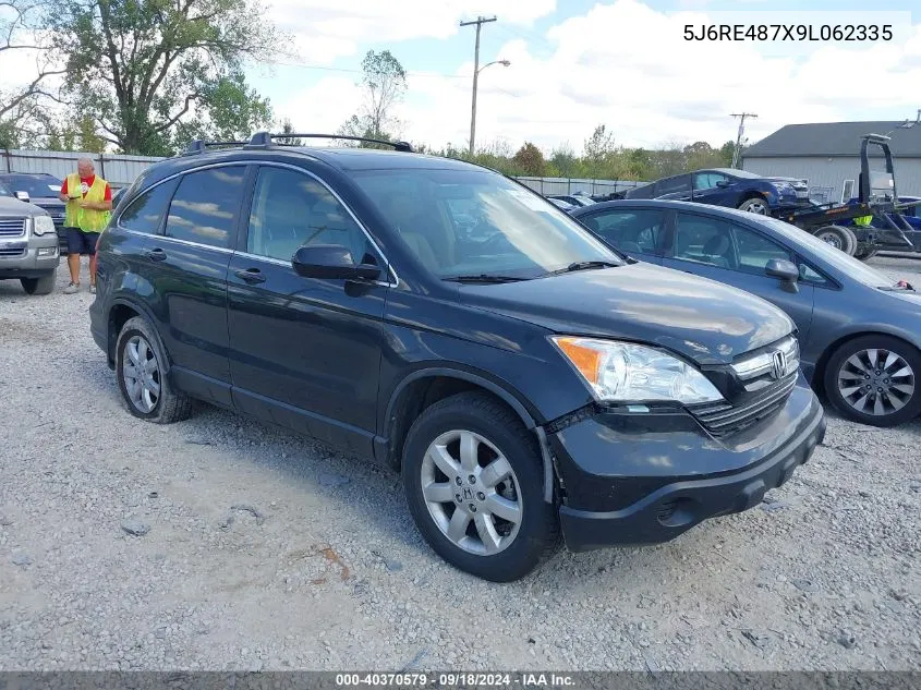 2009 Honda Cr-V Ex-L VIN: 5J6RE487X9L062335 Lot: 40370579