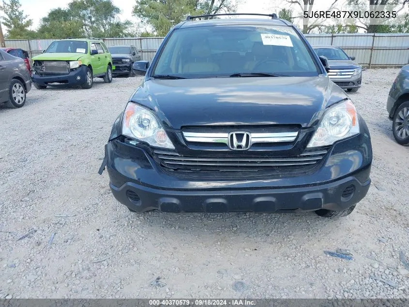 5J6RE487X9L062335 2009 Honda Cr-V Ex-L