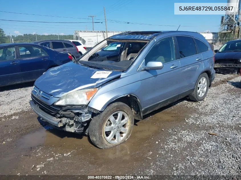 5J6RE48729L055847 2009 Honda Cr-V Ex-L