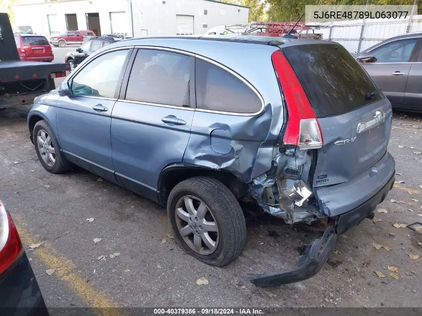 5J6RE48789L063077 2009 Honda Cr-V Exl