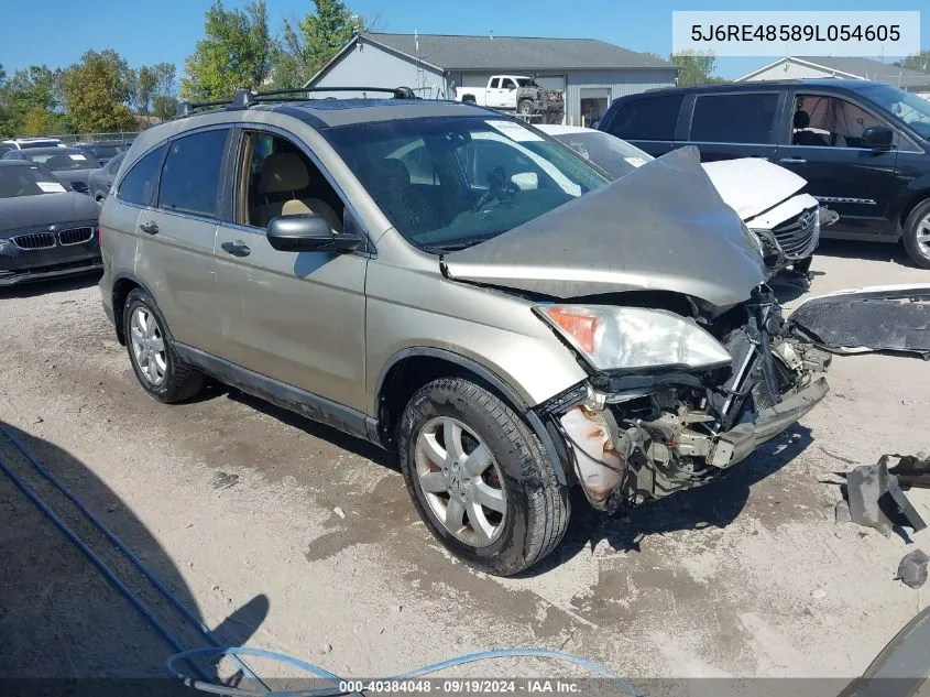 2009 Honda Cr-V Ex VIN: 5J6RE48589L054605 Lot: 40384048