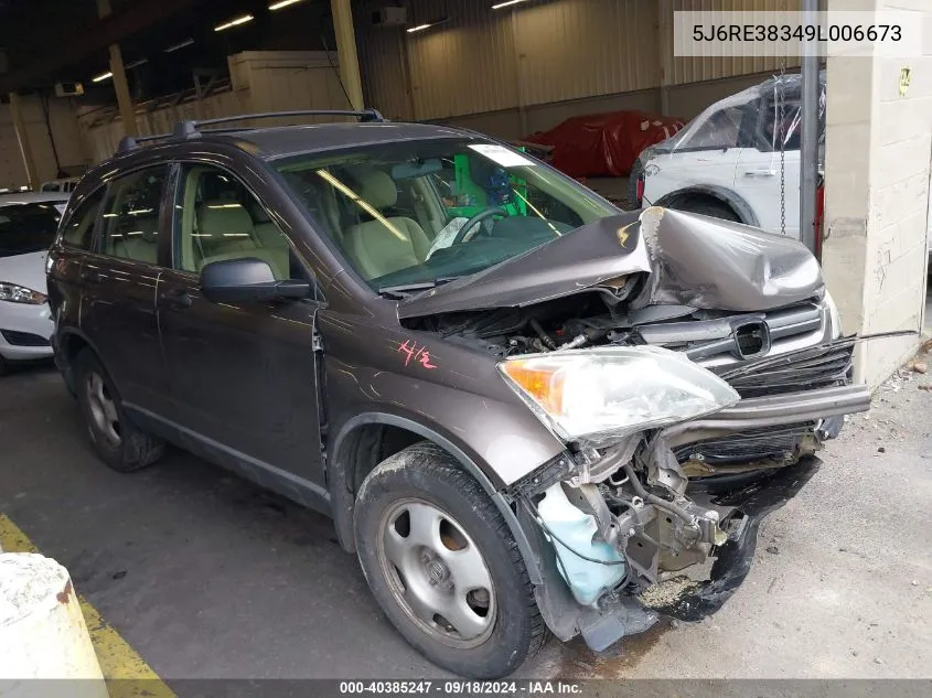 5J6RE38349L006673 2009 Honda Cr-V Lx