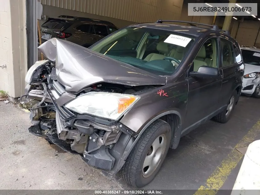 5J6RE38349L006673 2009 Honda Cr-V Lx