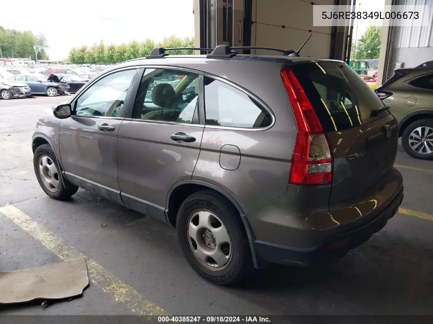 5J6RE38349L006673 2009 Honda Cr-V Lx