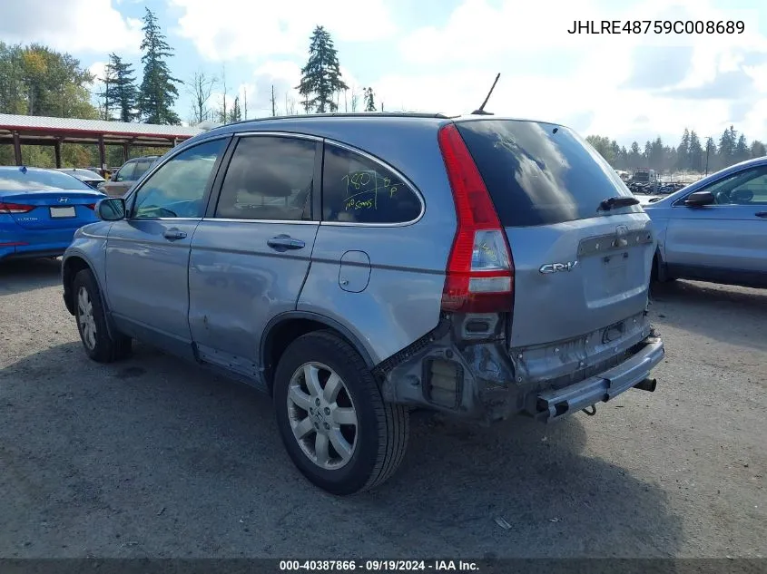 JHLRE48759C008689 2009 Honda Cr-V Ex-L