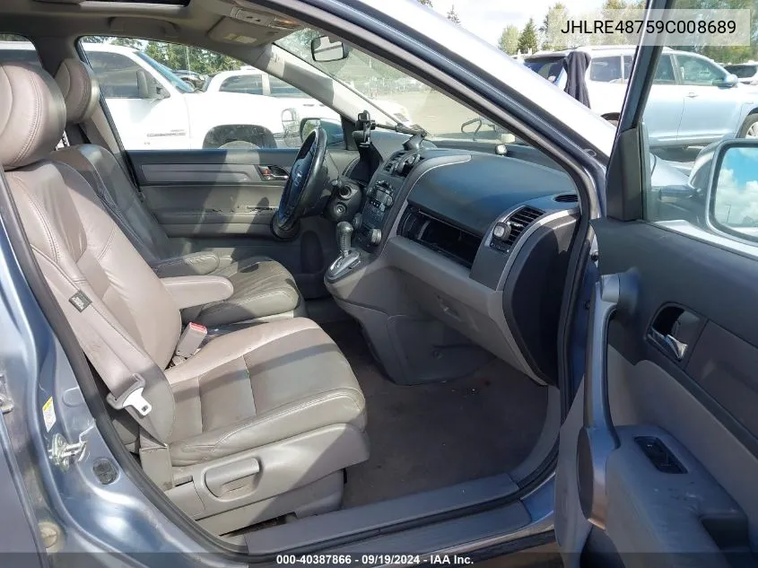 JHLRE48759C008689 2009 Honda Cr-V Ex-L