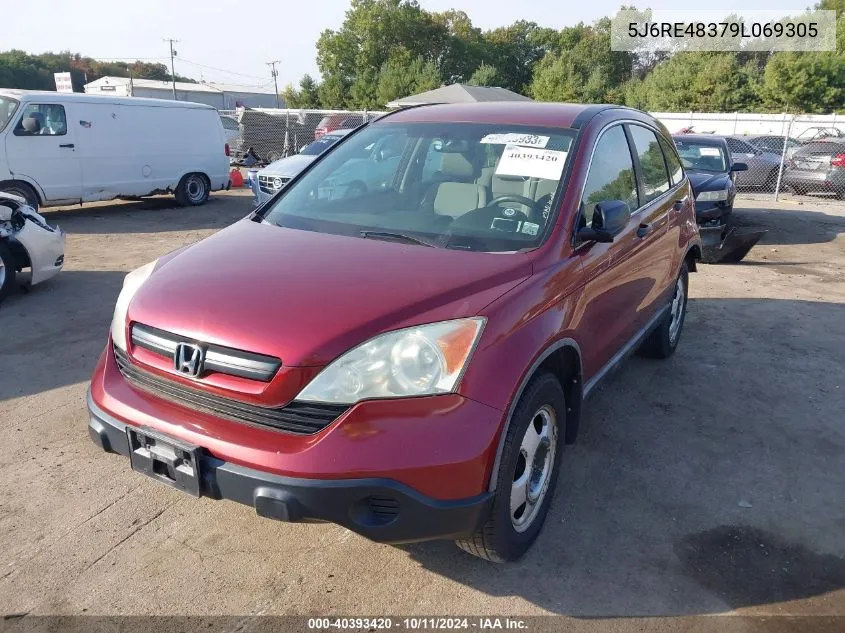 2009 Honda Cr-V Lx VIN: 5J6RE48379L069305 Lot: 40393420