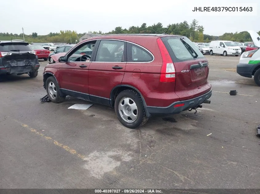 2009 Honda Cr-V Lx VIN: JHLRE48379C015463 Lot: 40397027