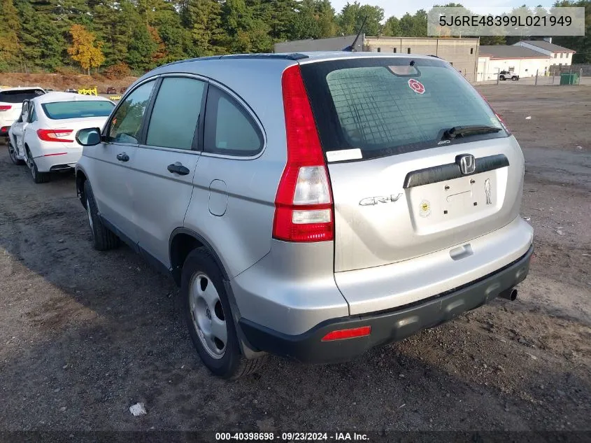 5J6RE48399L021949 2009 Honda Cr-V Lx