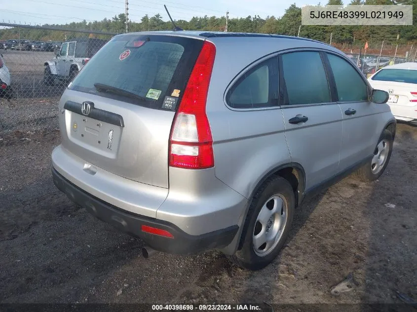 5J6RE48399L021949 2009 Honda Cr-V Lx