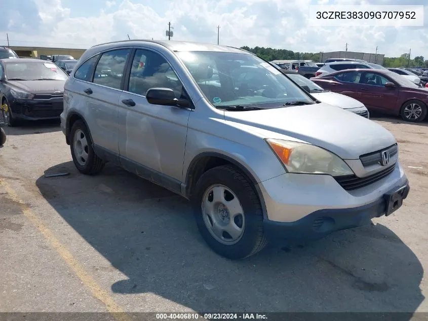 3CZRE38309G707952 2009 Honda Cr-V Lx