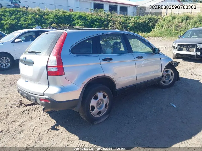 3CZRE38359G700303 2009 Honda Cr-V Lx