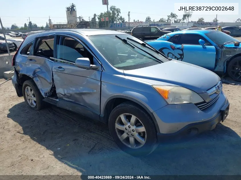 JHLRE38729C002648 2009 Honda Cr-V Exl