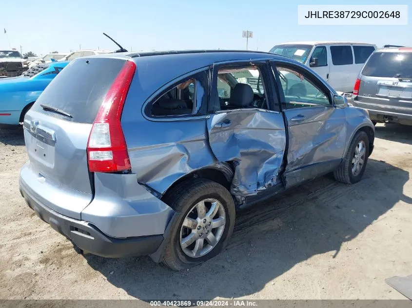 JHLRE38729C002648 2009 Honda Cr-V Exl