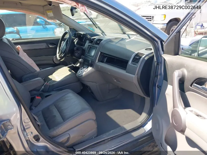 JHLRE38729C002648 2009 Honda Cr-V Exl