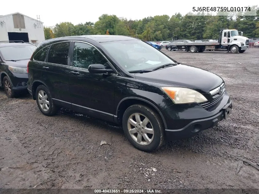 2009 Honda Cr-V Ex-L VIN: 5J6RE48759L010174 Lot: 40433651