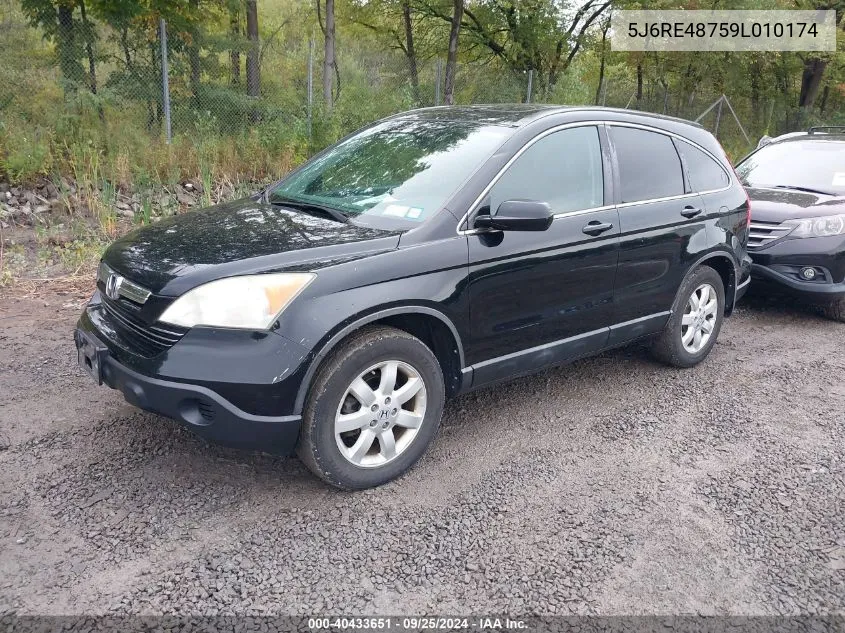 5J6RE48759L010174 2009 Honda Cr-V Ex-L